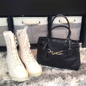 Coach Black Leather Handbag